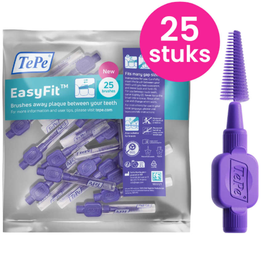 TePe TePe EasyFit M/L Interdentale Ragers Paars - 25 stuks