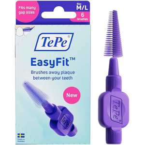 TePe EasyFit M/L Interdentale Ragers Paars - 6 stuks
