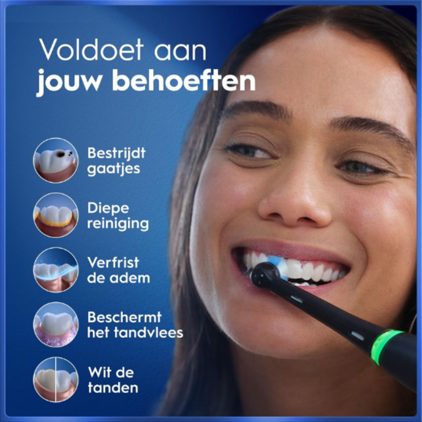 Oral-B Oral-B iO Series 5S Black + 2x Gratis Oral-B 3D-White Arctic Fresh Tandpasta