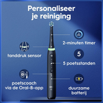 Oral-B Oral-B iO Series 5S Black + 2x Gratis Oral-B 3D-White Arctic Fresh Tandpasta