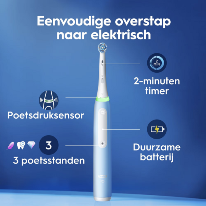 Oral-B Oral-B iO Series 3N Ice Blue Elektrische Tandenborstel