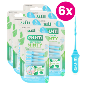 GUM Soft-Picks Comfort Flex Small Mint - 6 x 40 stuks