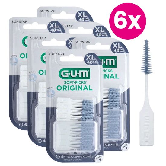 GUM Soft-Picks Original X-Large - 6 x 40 stuks