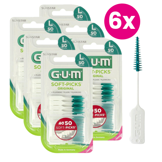 GUM Soft-Picks Original Large - 6 x 50 stuks