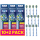 Oral-B PRO Floss Action Mega Pack opzetborstels - 10+2 stuks Oral-B Oral-B PRO Floss Action Mega Pack opzetborstels - 10+2 stuks