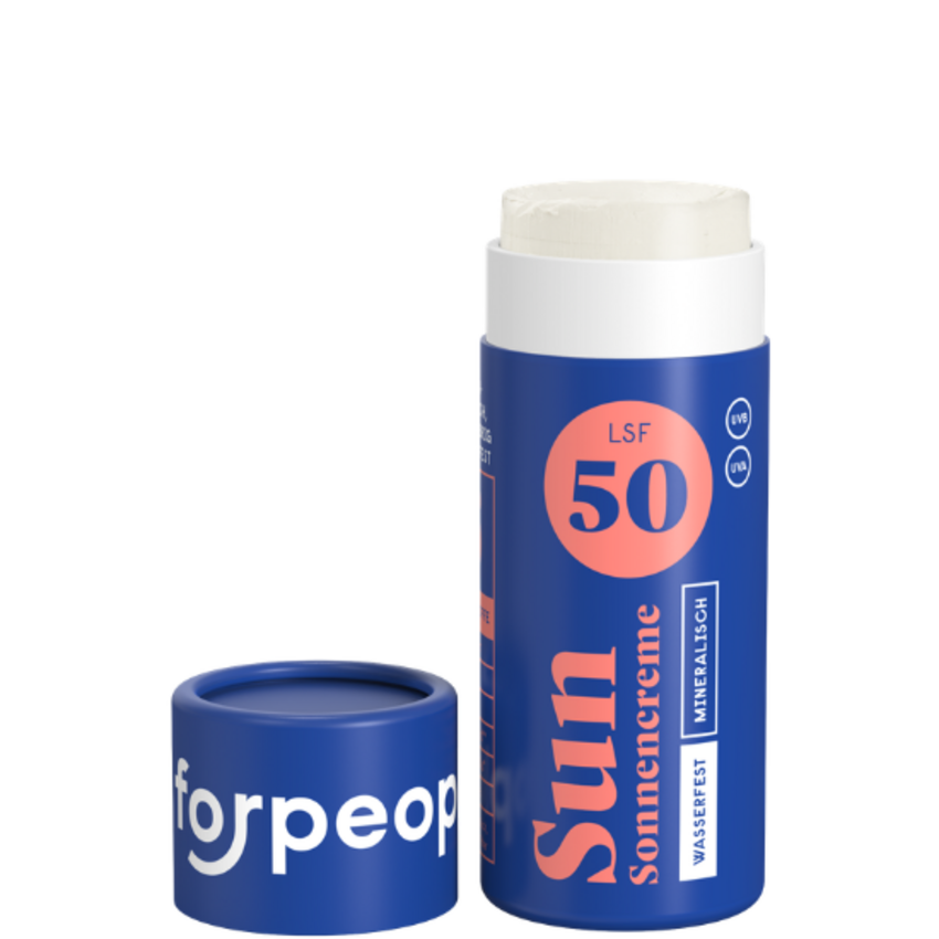 For People For People Skincare Zonnebrand Stick SPF 50 – Reis mini - 20g | 1 + 1 ACTIE