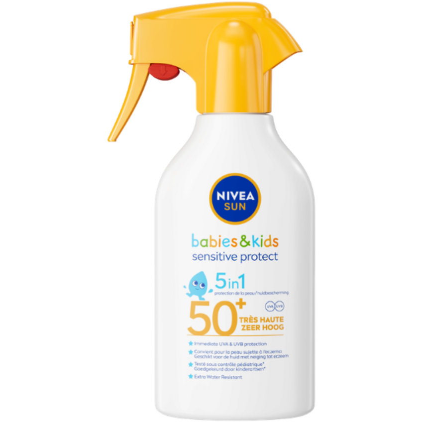 Nivea Nivea Sun Babies & Kids SPF 50+ Sensitive Protect Zonnebrand Spray - 270 ml