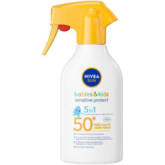 Nivea Nivea Sun Babies & Kids SPF 50+ Sensitive Protect Zonnebrand Spray - 270 ml
