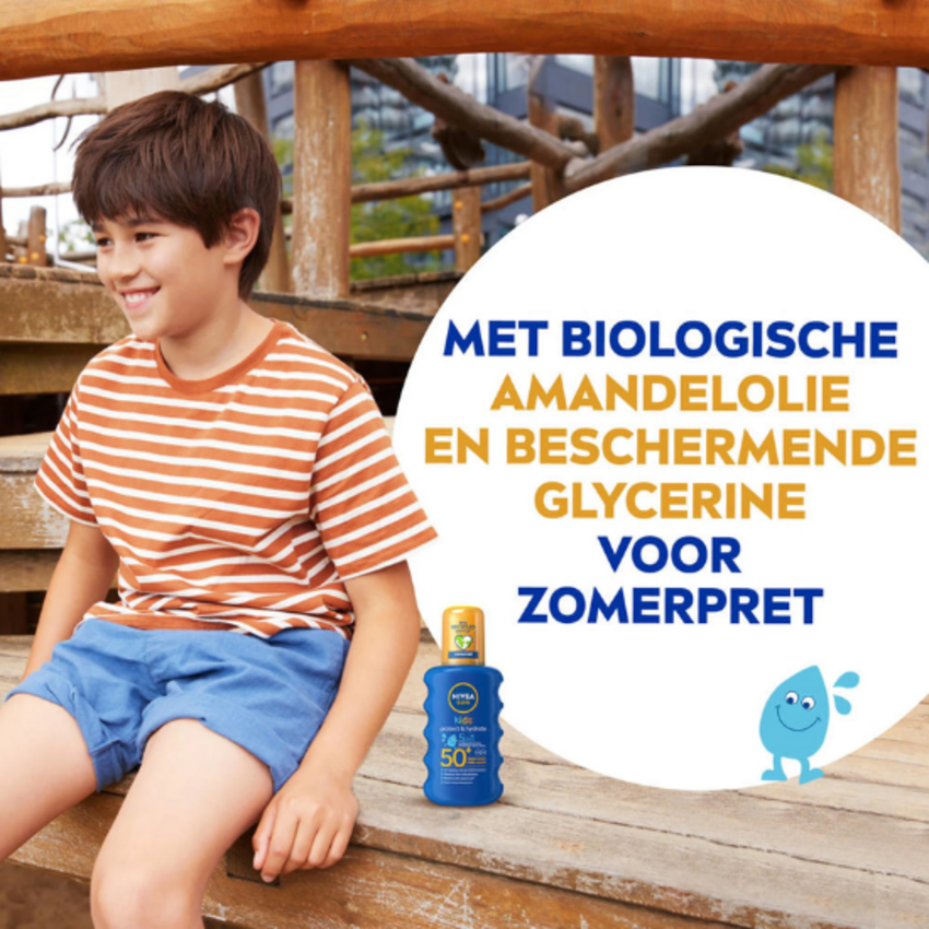 Nivea Nivea Sun Kids SPF 50+ Protect & Care Zonnebrand Spray - 200 ml | 1 + 1 ACTIE