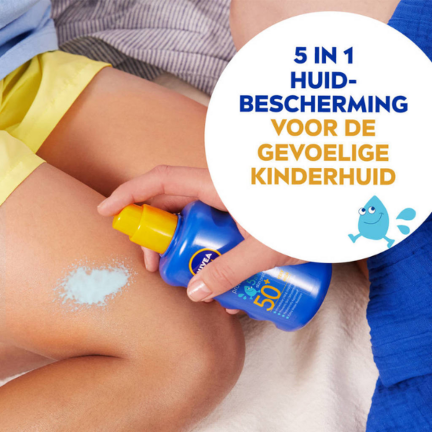 Nivea Nivea Sun Kids SPF 50+ Protect & Care Zonnebrand Spray - 200 ml | 1 + 1 ACTIE