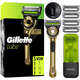 GilletteLabs Champion Gold Scheersysteem met Exfoliërende Strip - 1 Handvat + 5 Scheermesjes Gillette GilletteLabs Champion Gold Scheersysteem met Exfoliërende Strip - 1 Handvat + 5 Scheermesjes