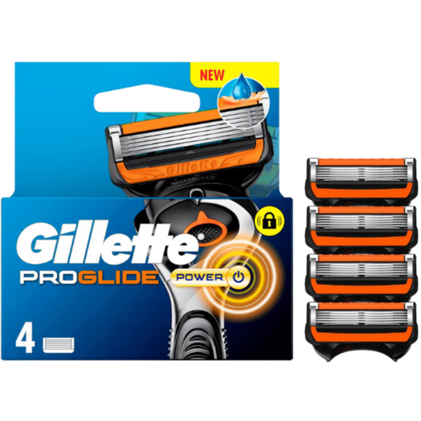Gillette ProGlide Power Scheermesjes - 4 stuks Gillette Gillette ProGlide Power Scheermesjes - 4 stuks