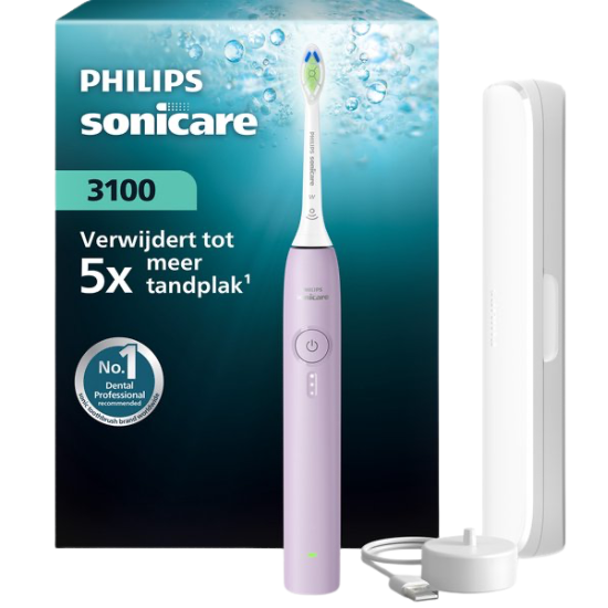 Philips Sonicare 3100 Lila HX4033/27 + Reisetui Philips Philips Sonicare 3100 Lila HX4033/27 + Reisetui