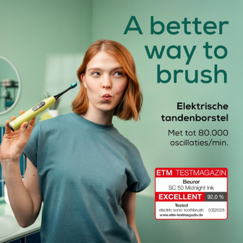 Beurer SC 50 Splashy Lemon Elektrische Tandenborstel Beurer Beurer SC 50 Splashy Lemon Elektrische Tandenborstel