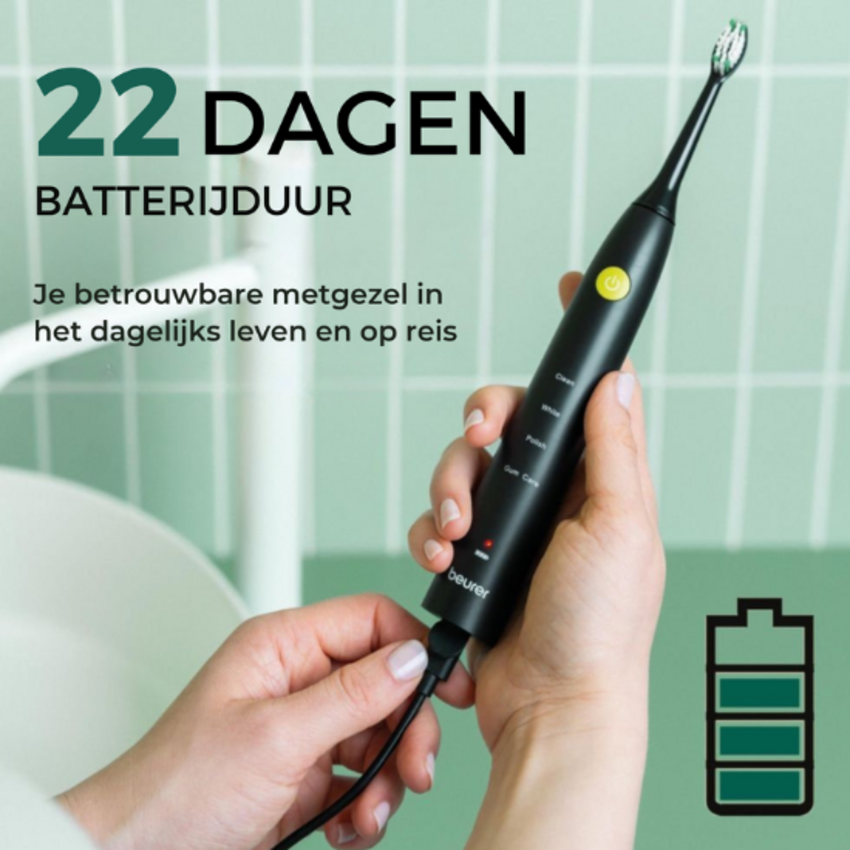Beurer SC 30 Jet Black Elektrische Tandenborstel Beurer Beurer SC 30 Jet Black Elektrische Tandenborstel