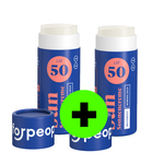 For People For People Skincare Zonnebrand Stick SPF 50 – 40g | 1 + 1 ACTIE