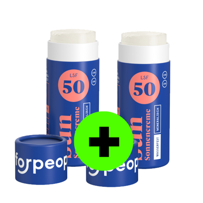 For People For People Skincare Zonnebrand Stick SPF 50 – 40g | 1 + 1 ACTIE