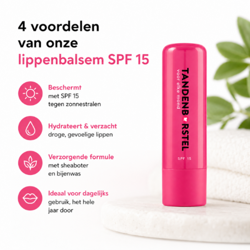 Tandenborstel.com Lippenbalsem SPF 15 - 3,8g Huismerk Tandenborstel.com Lippenbalsem SPF 15 - 3,8g