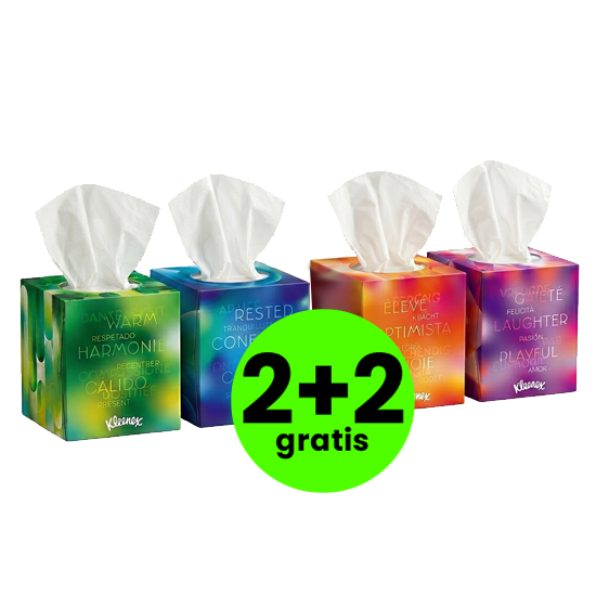 Kleenex Collection Tissues - doosje 48 stuks | 2 + 2 ACTIE Kleenex Kleenex Collection Tissues - doosje 48 stuks | 2 + 2 ACTIE