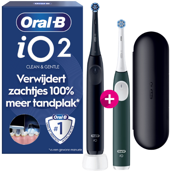 Oral-B iO Series 2 Night Black + Extra Body Forest Green