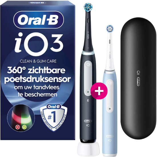 Oral-B iO Series 3 Black + Extra Body Blue