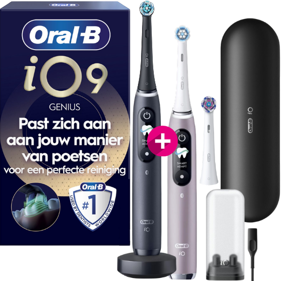 Oral-B iO Series 9 Black + Extra Body Pink