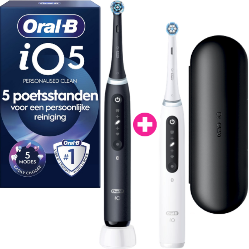 Oral-B iO Series 5 Black + Extra Body White Oral-B Oral-B iO Series 5 Black + Extra Body White