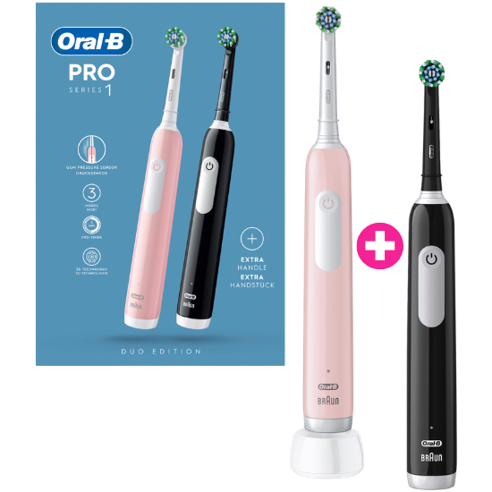 Oral-B Oral-B PRO Series 1 Black + Extra Body Pink