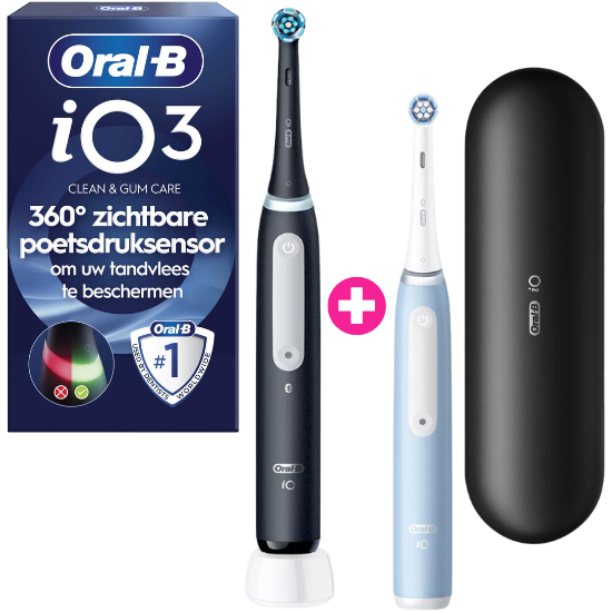 Oral-B iO Series 3 Black + Extra Body Blue Oral-B Oral-B iO Series 3 Black + Extra Body Blue
