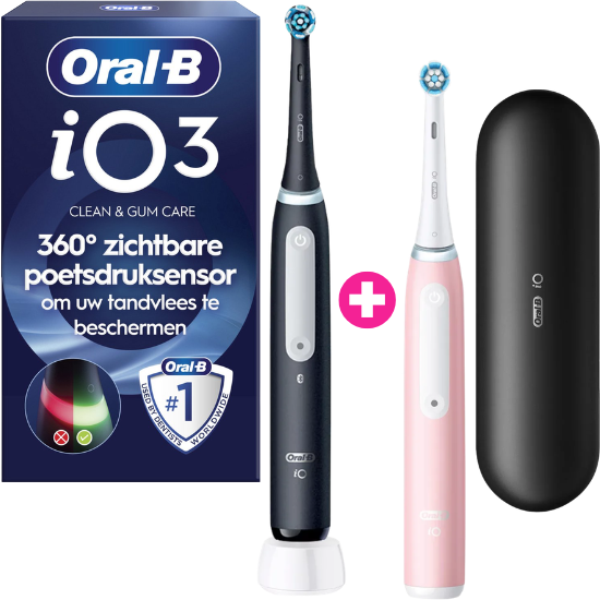 Oral-B iO Series 3 Black + Extra Body Pink Oral-B Oral-B iO Series 3 Black + Extra Body Pink