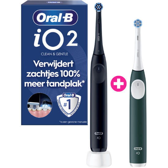 Oral-B iO Series 2 Night Black + Extra Body Forest Green Oral-B Oral-B iO Series 2 Night Black + Extra Body Forest Green
