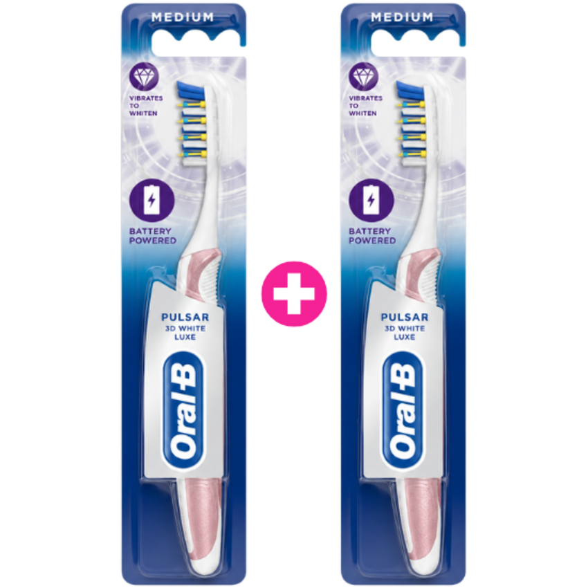 Oral-B Oral-B Pulsar Duo-Set Luxe 3D White Tandenborstels - 2 stuks