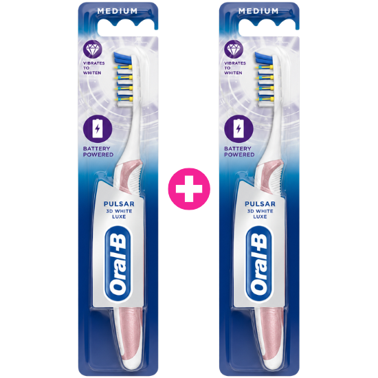 Oral-B Oral-B Pulsar Duo-Set Luxe 3D White Tandenborstels - 2 stuks