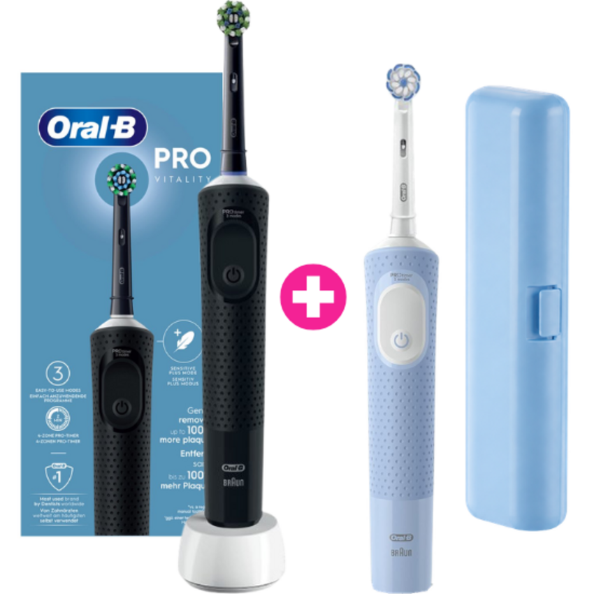 Oral-B PRO Vitality DUO Black + Extra Body Blue Oral-B Oral-B PRO Vitality DUO Black + Extra Body Blue