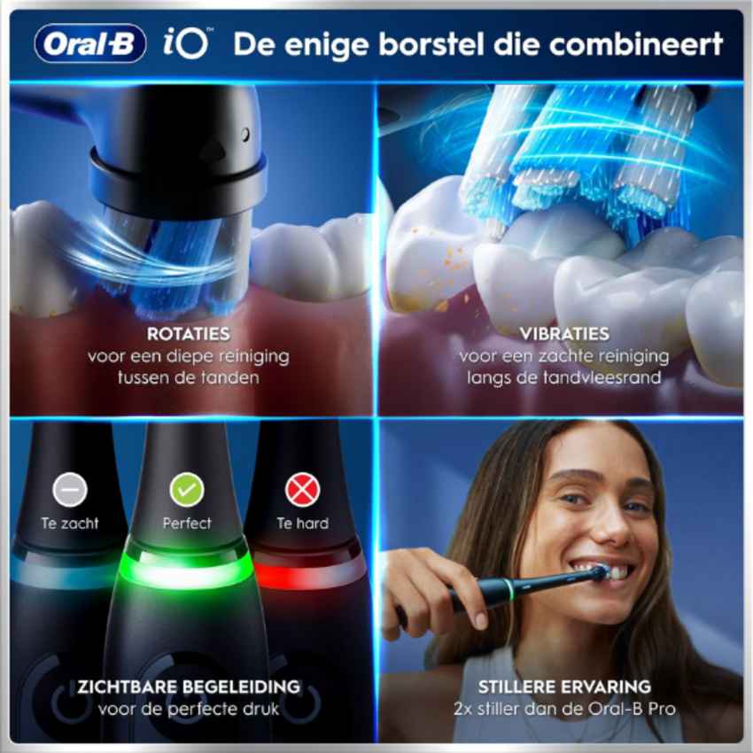 Oral-B iO Series 6N Black Lava Elektrische Tandenborstel Oral-B Oral-B iO Series 6N Black Lava Elektrische Tandenborstel
