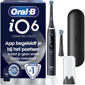 Oral-B Oral-B iO Series 6N Black Lava Elektrische Tandenborstel Oral-B iO Series 6N Black Lava Elektrische Tandenborstel