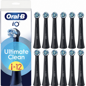 Oral-B iO Ultimate Clean Value Pack Black opzetborstels - 12 stuks