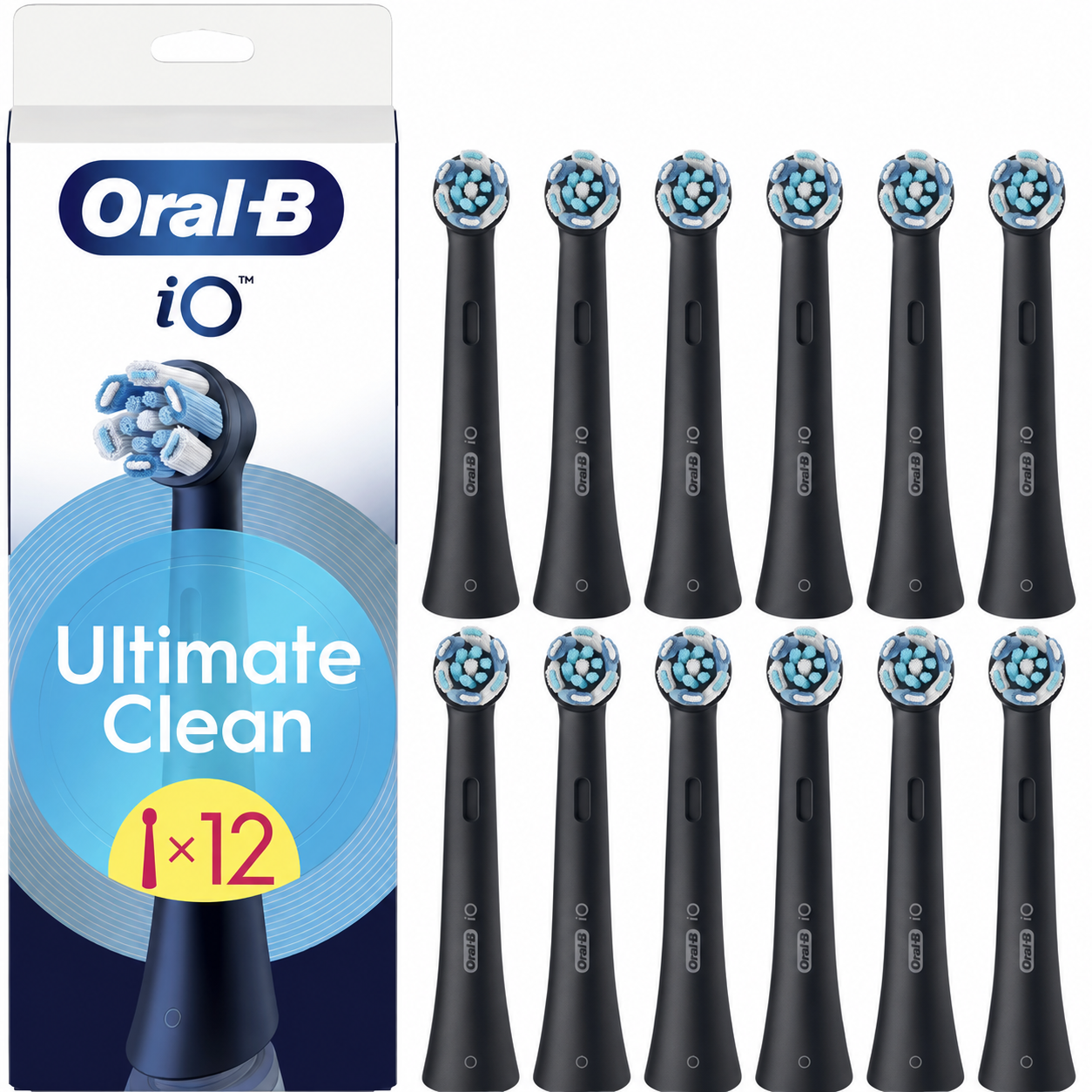 Oral-B Oral-B iO Ultimate Clean Value Pack Black opzetborstels - 12 stuks