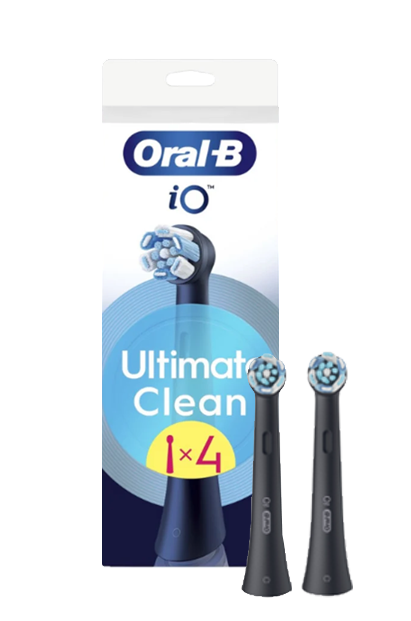 Oral-B iO Ultimative Reinigung Schwarz – 4 Aufsteckbürsten