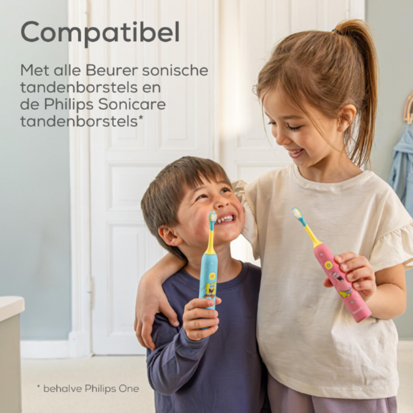 Beurer Beurer SC Wavy Soft Spongebob Squarepants Opzetborstels 3+ jaar – 4 stuks