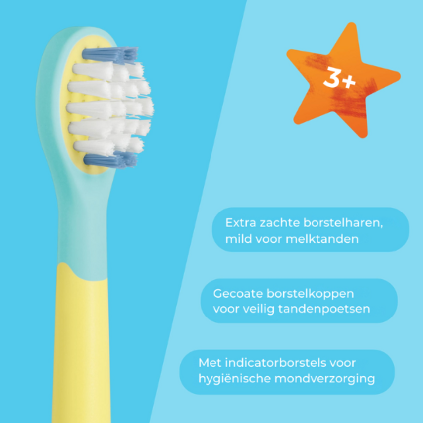 Beurer Beurer SC Wavy Soft Spongebob Squarepants Opzetborstels 3+ jaar – 4 stuks