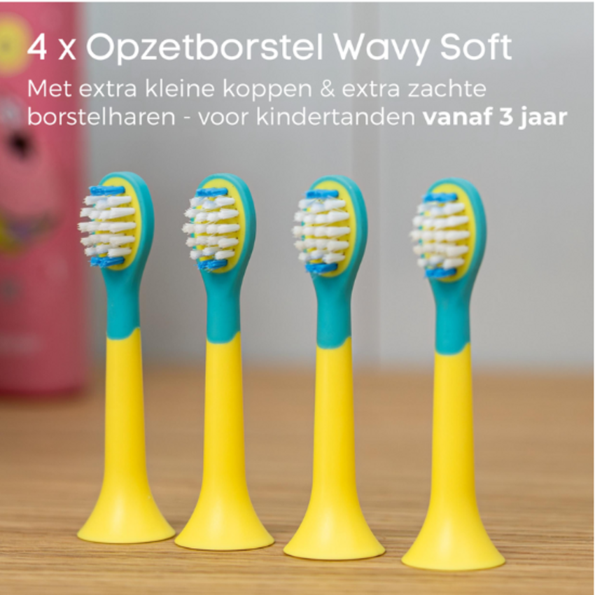 Beurer Beurer SC Wavy Soft Spongebob Squarepants Opzetborstels 3+ jaar – 4 stuks