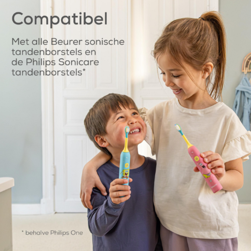 Beurer SC Wavy Soft Spongebob Squarepants Opzetborstels 6+ jaar – 4 stuks Beurer Beurer SC Wavy Soft Spongebob Squarepants Opzetborstels 6+ jaar – 4 stuks