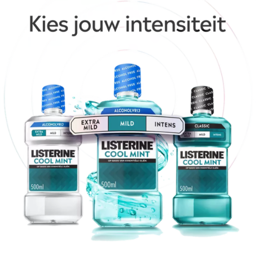 Listerine Cool Mint Mondwater - 6 x 500 ml Listerine Listerine Cool Mint Mondwater - 6 x 500 ml