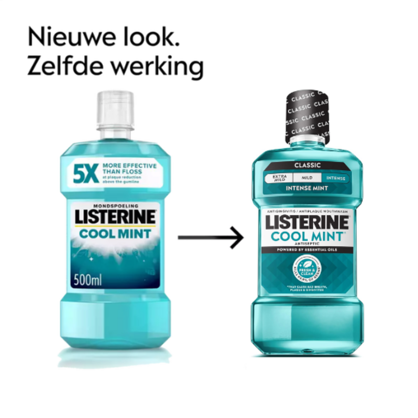 Listerine Cool Mint Mondwater - 6 x 500 ml Listerine Listerine Cool Mint Mondwater - 6 x 500 ml
