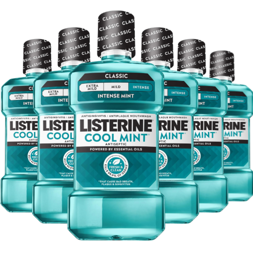 Listerine Cool Mint Mondwater - 6 x 500 ml Listerine Listerine Cool Mint Mondwater - 6 x 500 ml