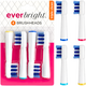 Everbright TripleClean opzetborstels - 4 stuks Everbright Everbright TripleClean opzetborstels - 4 stuks