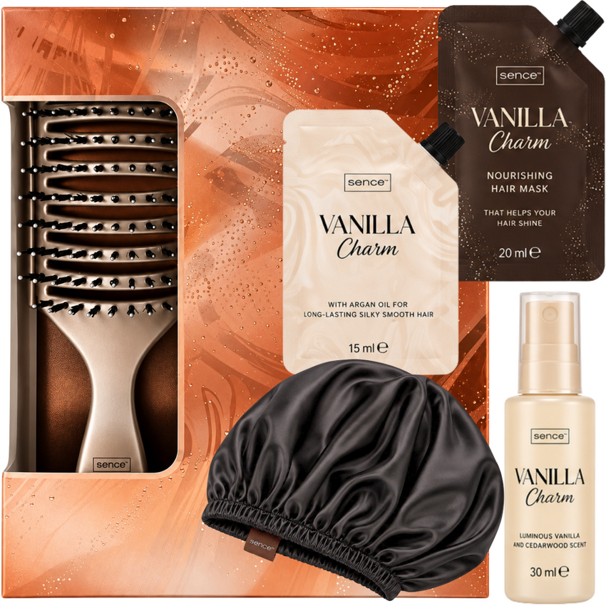 Sence Vanilla Charm Haarverzorging Geschenkset - 5-delig Sence Vanilla Charm Haarverzorging Geschenkset - 5-delig