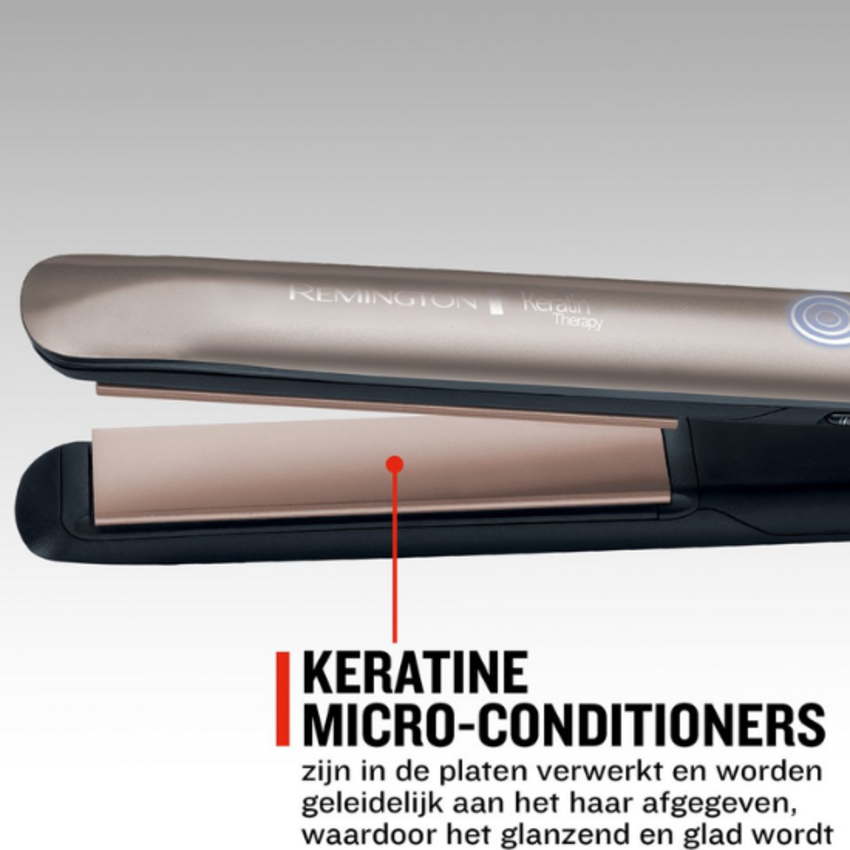 Remington Keratin Therapy Pro Stijltang S8590 - Bronze Remington Keratin Therapy Pro Stijltang S8590 - Bronze
