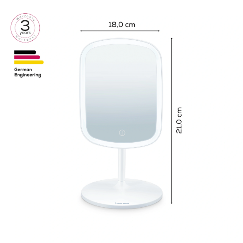 Beurer BS 47 Make-up Spiegel met LED-verlichting – Wit Beurer Beurer BS 47 Make-up Spiegel met LED-verlichting – Wit